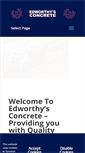 Mobile Screenshot of edworthysconcrete.co.uk