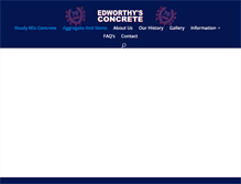 Tablet Screenshot of edworthysconcrete.co.uk